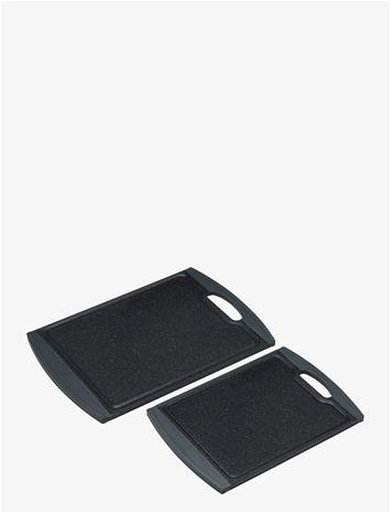 HOLM Cutting Board Plastic 2Ps. - BLACK - One Size