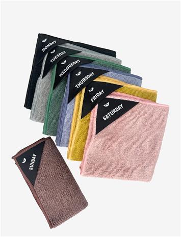 KLUD Kitchen Cloth Weekdays Multi - MULTI COLOUR - 30X30 cm