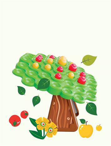 Quercetti Stay Apple! Balance Tree Game – kuva 6/8