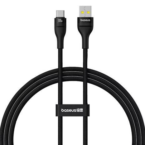 Baseus Flash 2 USB-A / USB-C cable 100W 1 m - blac