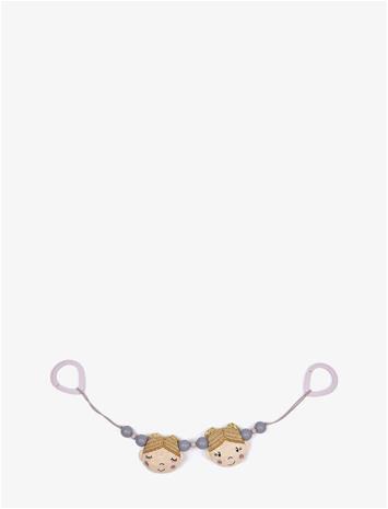 Smallstuff - Stroller Chain Knittet - Soft Rose Ballerina