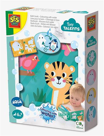 SES Tiny Talents Bath Book - Coloring With Water – kuva 5/6