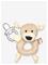 GEGGAMOJA Ring Rattle - BEIGE DODDI - One Size – kuva 2
