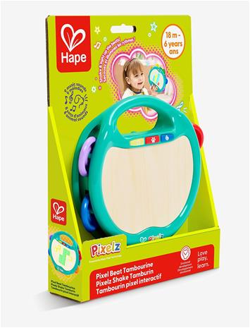 Hape Pixelz Shake & Tap Tambourine