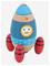 Vilac Stacking Rocketship 9 Pcs - Blue - ONE SIZE – kuva 3