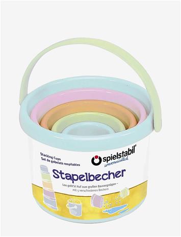 Spielstabil Stacking Cups 5 Pcs - Pastel - Pink - ONE SIZE