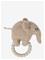 SMALLSTUFF Rattle, Elephant, Merino Wool, Powder - NATURE - One Size – kuva 2