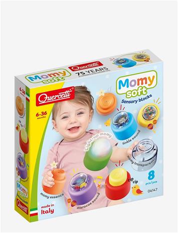 Quercetti Momy Soft Sensory Blocks - Multi/patterned - ONE SIZE