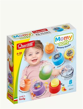 Quercetti Momy Soft Sensory Blocks - Multi/patterned - ONE SIZE