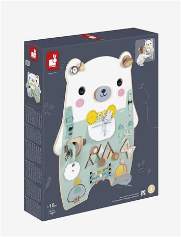 Janod Pure - Bear Activity Board - Blue - ONE SIZE