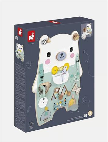 Janod Pure - Bear Activity Board - Blue - ONE SIZE