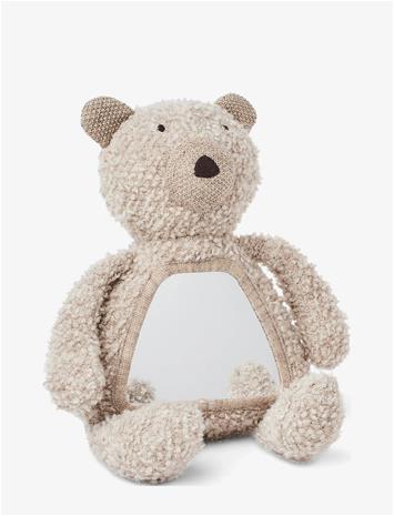 Smallstuff - Activity bear w. mirror, wool bouclä©, nature - (40048-06)
