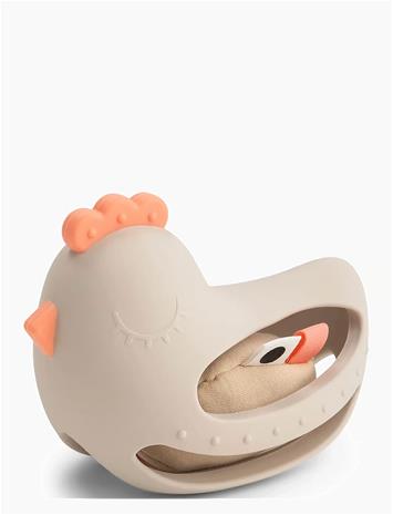 Done by Deer - Grip & teether toy w/rattle Clucky Sand (4369199)