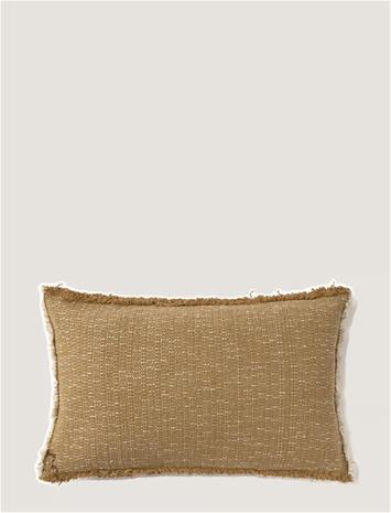 Lorena Canals Handloom Rectangular Cushion Ochre - Brown - 30X 50CM