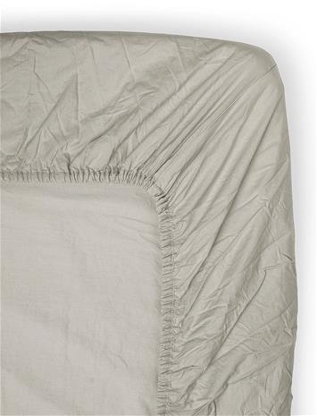 MIDNATT Fitted Sheet Pebble - GREY - 160X200 cm