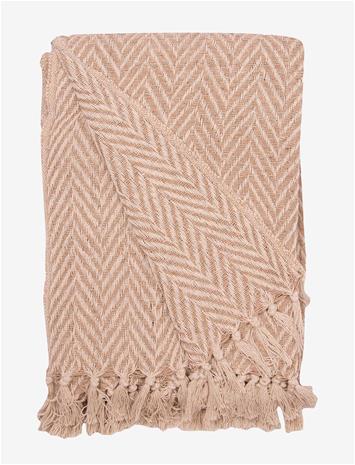 AU MAISON Throw - BEIGE/NATURAL - 130X180 cm – kuva 2/2