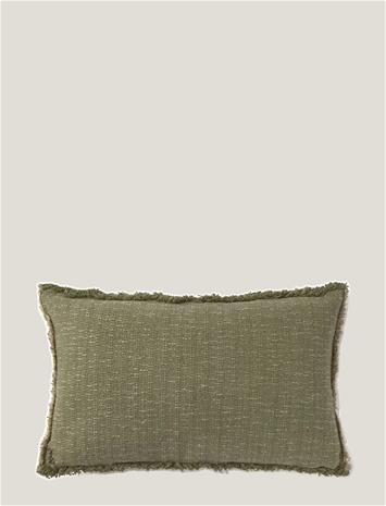 Lorena Canals Handloom Rectangular Cushion Kaki - Khaki green - 30X 50CM