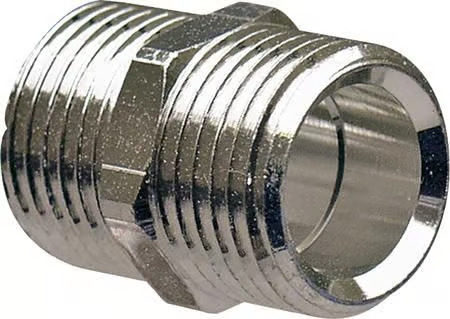 Uponor coupling plated uni 1/2mt-1/2mt