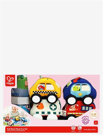 Hape - Pull-Back Plush Car Set (87-0076) – kuva 3/4