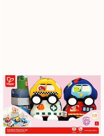 Hape - Pull-Back Plush Car Set (87-0076) – kuva 4/4