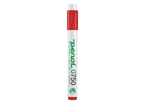 Penol marker red chisel point