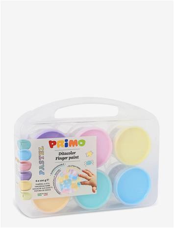 PRIMO Fingerpaint 6 Pots - Pastel - MULTI - One Size