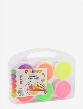 PRIMO Fingerpaint 6 Pots - Neon - MULTI - One Size