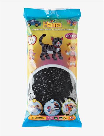 HAMA Hama Midi Beads 6000 Pcs Black - MULTI - One Size
