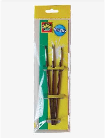 SES CREATIVE Brushset 3 Pcs - BROWN - One Size