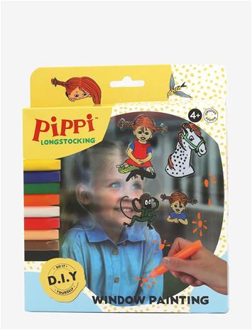 PIPPI LANGSTRØMPE Pippi Vinduesmaling - MULTI - One Size