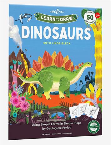 EEBOO Learn To Draw - Dinosaurs - MULTI - One Size – kuva 2/2