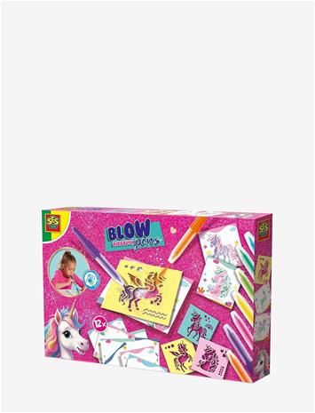 SES CREATIVE Blow Pens - Airbrush Unicorn - MULTI - One Size – kuva 2/2