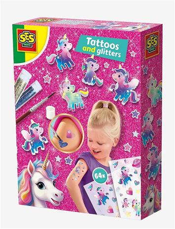 SES CREATIVE Tattoos And Glitter - Unicorn - MULTI - One Size