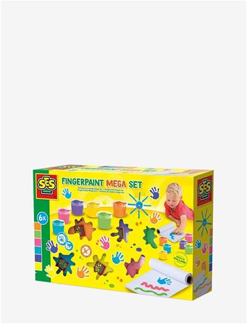 SES CREATIVE Fingerpaint Mega Set 6X110Ml - MULTI - One Size