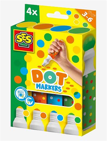 SES CREATIVE Dot Markers - 4 Colours Xxl - MULTI - One Size