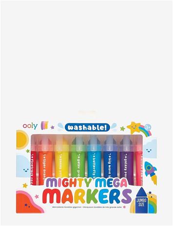 OOLY Mega Markers 8 Pcs - Washable - MULTI - One Size