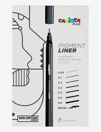 Carioca PLUS Pigmentliner 8-pack