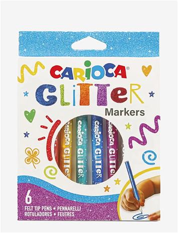 CARIOCA Carioca Glitterpennor 6 St - MULTI - One Size – kuva 2/2