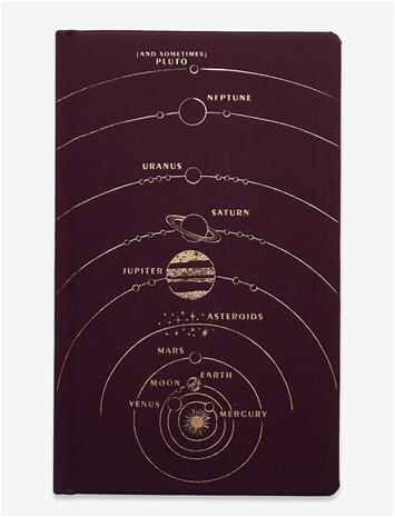 Muistikirja Solar System Designworks ink