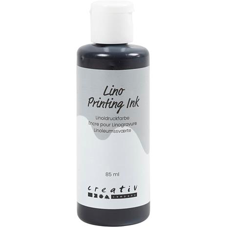Linoväri, musta, 85ml/ 1 pll