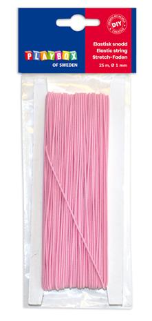 Elastinen lanka roosa 1 mm Playbox