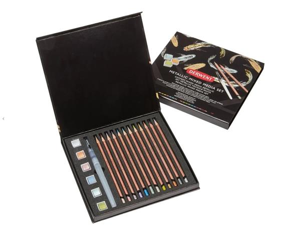 Derwent - Metallic mixed media set