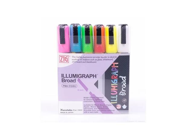 ZIG Illumigraph B 6 mm 6/wallet – kuva 2/2