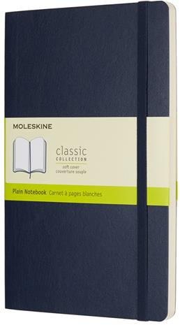 Classic Soft Plain Large Sapphire Blue Moleskine