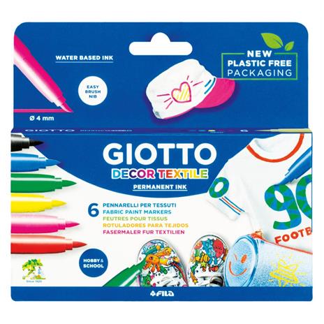 Textile Pens 6 pcs Giotto