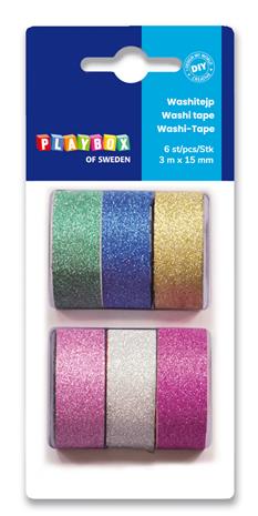 Washitape kimalle Playbox
