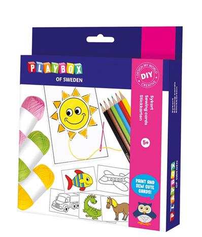 Askartelusetti ompelukortti Playbox