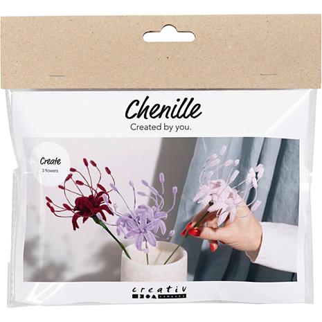 Mini DIY Kit - Chenille flowers (977759)