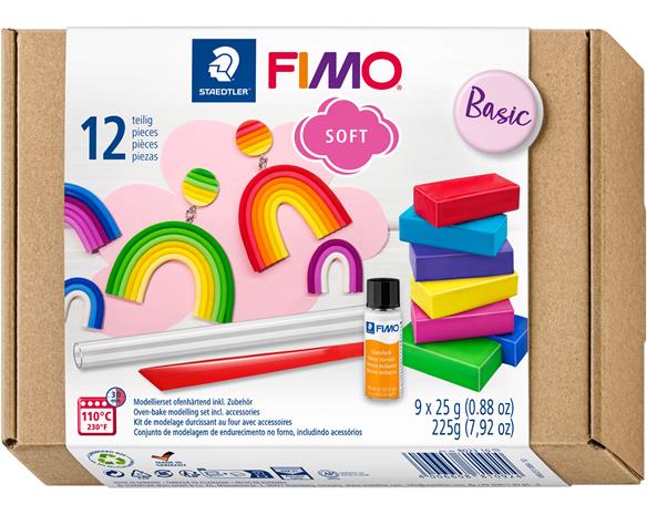FIMO - Soft Basic Set 9x25g & Tools (8023 10)