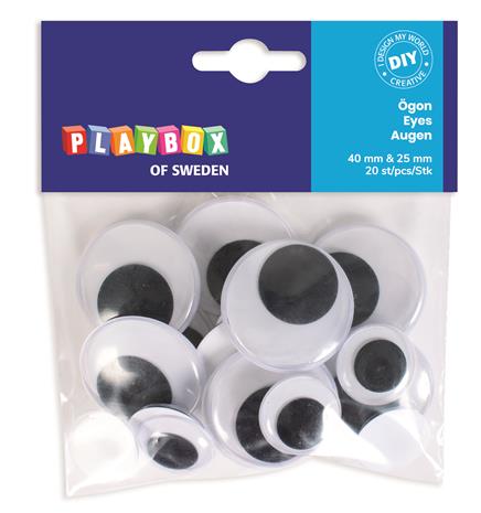 Silmät ä˜25 ja 40 mm Playbox